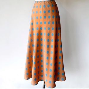 Polka Dot Midi Skirt